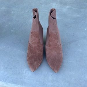 Steve Madden Remy Suede Block Heel Sock Boot